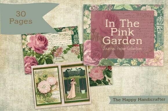 Download Pink Garden Floral Journal Papers - Premium Resources